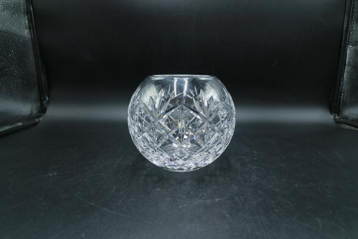 Signed Atlantis Crystal Rose Bowl