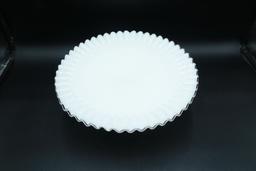 Fenton Milkglass Hobnail Cakeplate