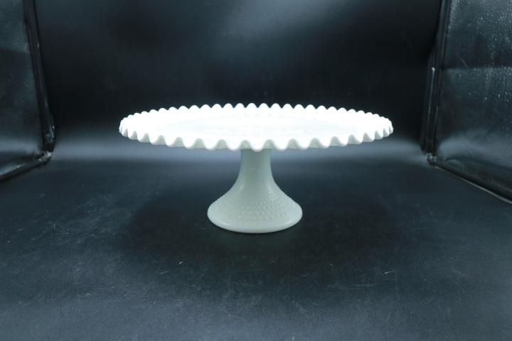 Fenton Hobnail Milkglass Cake Stand