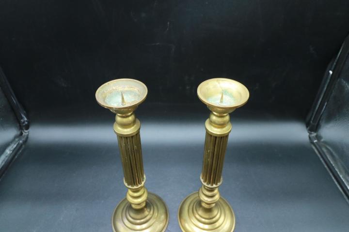 Pair Brass Candle Sticks