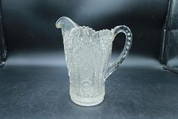 Old Pressed Glass Pitcher