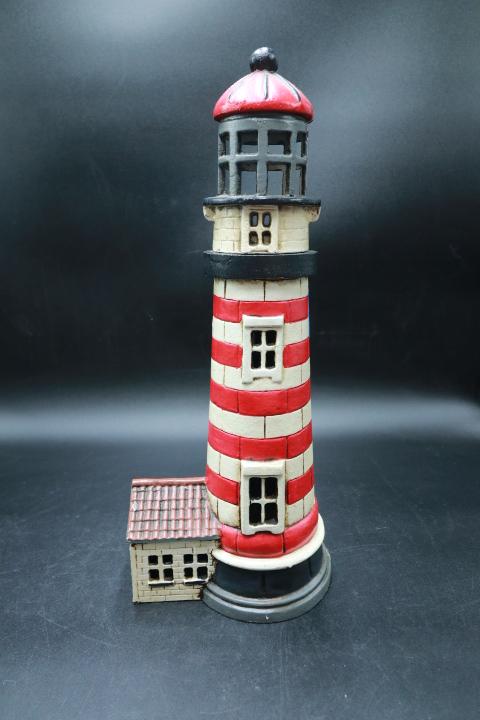 Large Cast Iron Lighthouse Bank