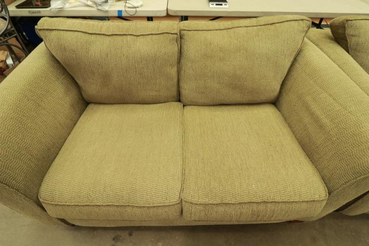 Pair of Olive Love Seats