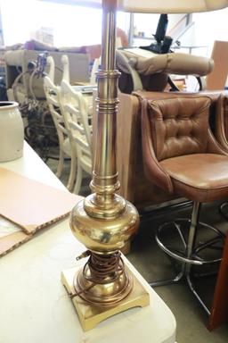 Pair of Brass Steiffel Lamps