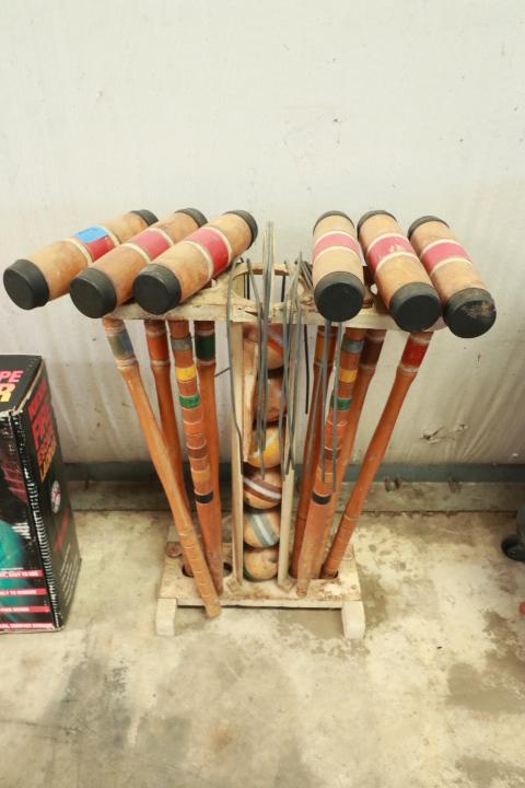 Antique Croquet Set