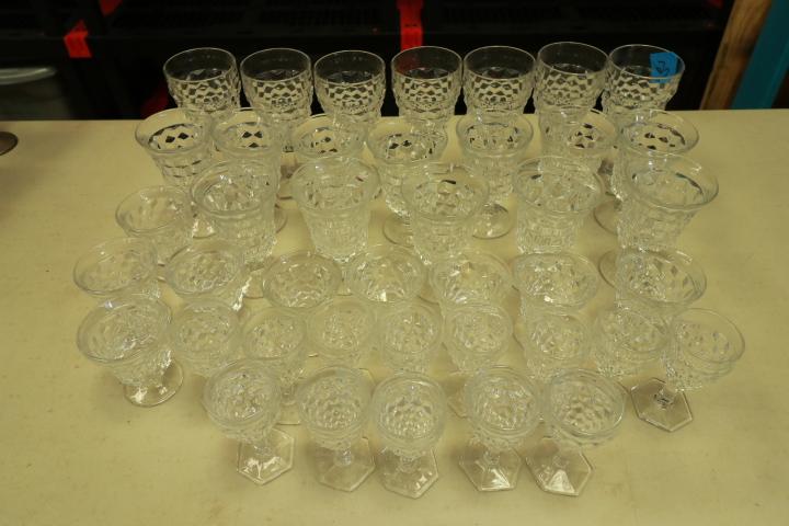 41 Assorted Sizes American Fostoria Stemware