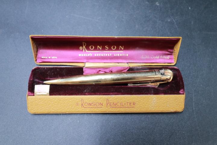 Ronson 14k Gold Filled Penciliter