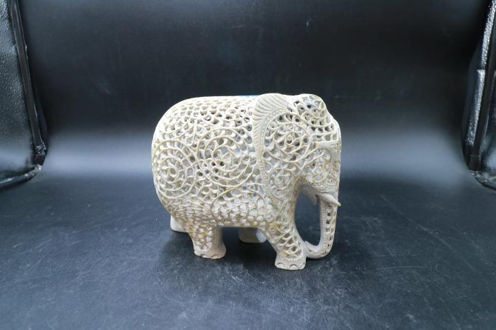 Carved Reticulated Elephant