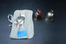 7  Pieces of Assorted Silver Plate