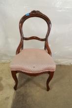 Victorian Walnut Balloon Back Chair