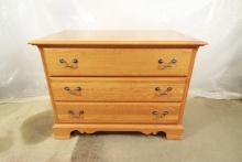 Large 3 Drawer Oak Chest