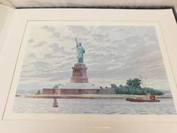 MATTED PRINT SERIES OF 8  "AMERICA THE BEAUTIFUL" PRINTS BY VARIOUS ARTISTS