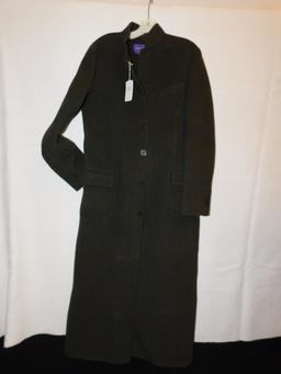 JACKET & SKIRT:   RALPH LAUREN, OLIVE GREEN:  JACKET, SIZE 14, WOOL/CASHMER