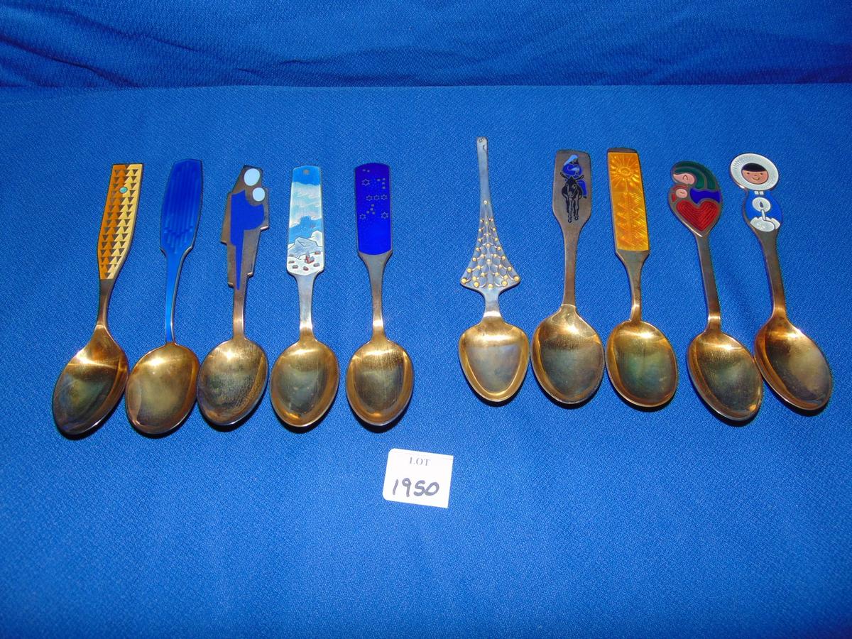 REIZENSTEIN'S STERLING SPOONS 1960 THRU 1969