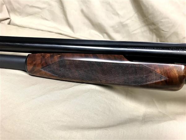 Win Mod 12 16 ga, SN#752889, 30" Solid Rib Full, Engrvd, gold inlay, Pigeon grd, Black Diamond stock