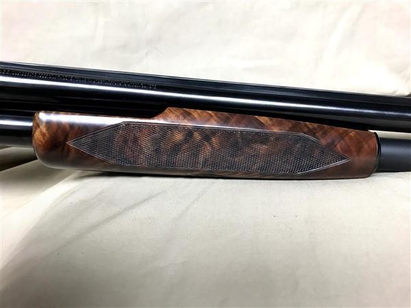 Win Mod 12 16 ga, SN#752889, 30" Solid Rib Full, Engrvd, gold inlay, Pigeon grd, Black Diamond stock