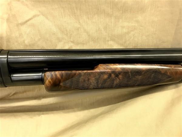 Win Mod 12 16 ga, SN#752889, 30" Solid Rib Full, Engrvd, gold inlay, Pigeon grd, Black Diamond stock