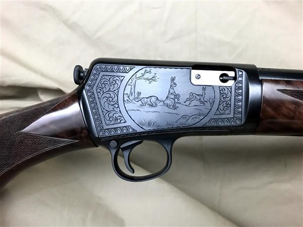 Winchester Model 63 SN#64099 Engraved with a Squirrel and rabbit scene