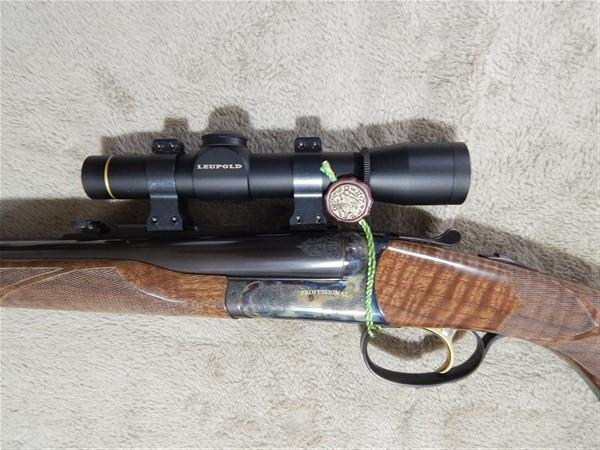 CONNECTICUT SHOTGUN MFG, PROFESSIONAL MODEL, 20 GA RIFLED SLUG GUN, CARVED CHEKCERING DONNIE GEMES,