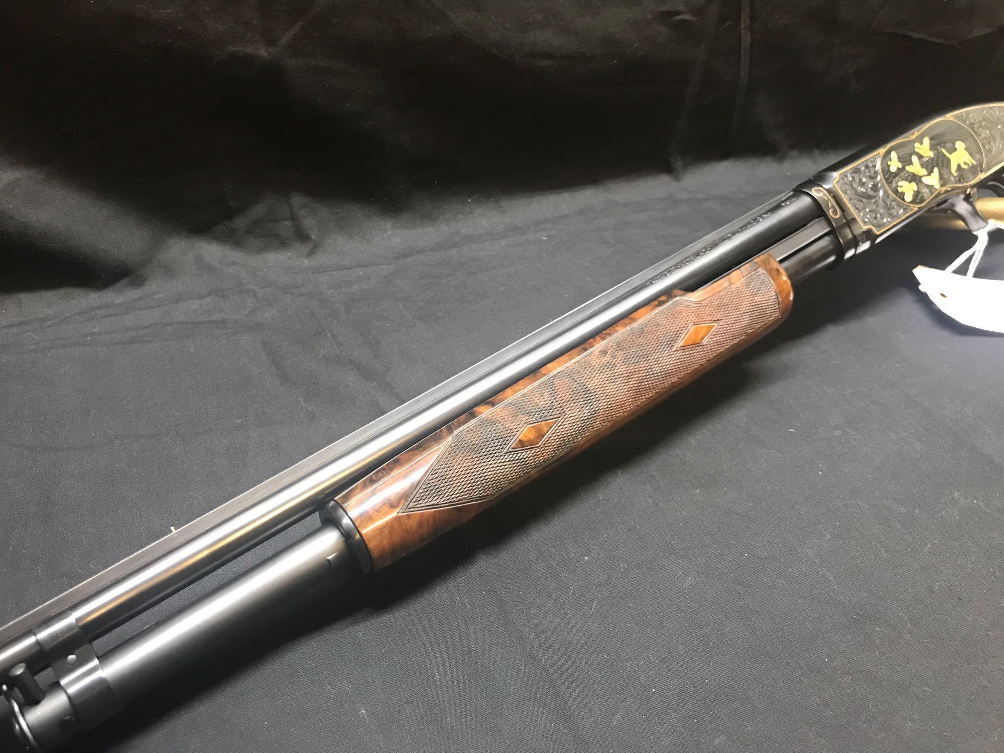 WINCHESTER MODEL 42, 410 GA, ENGRAVED AND GOLD INLAID