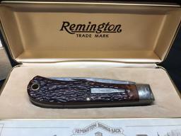 1982 REMINGTON BULLET KNIFE, MODEL R1123, TRAPPER, FIRST YEAR BULLET KNIFE, NIB