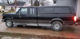 1991 FORD F150 2WD, 44,000 MI, TOPPER, CLEAN, BLACK