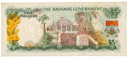 The Bahamas Government 1965 Five Dollars VF Cat: $100