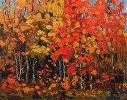 Tom Thomson (1877-1917) "Autumn Wood" 8x10 On ' Wood Panel ' Canadian Art Collection