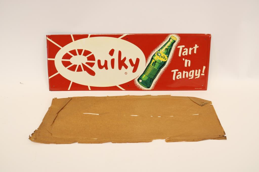 Quicky Embossed Tin Sign