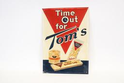 Time Out For Tom's Embossed Tin Sign