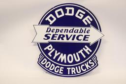 Dodge Plymouth Dependable Service Dodge Truck Sign