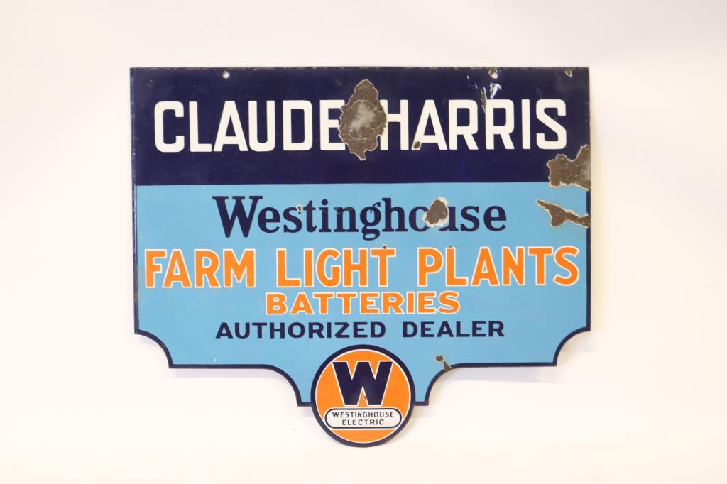 Westinghouse Farm LIght Plants Batteries Sign