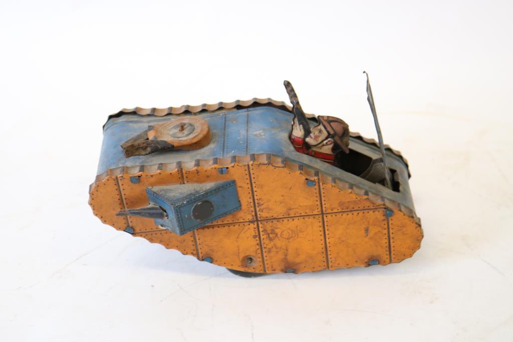 Louis Marx Tin Litho Wind Up Tank