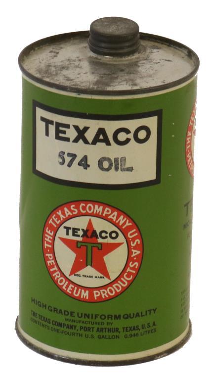 Texaco 574 Quarter Gallon Oil Can