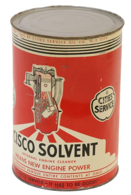 Cities Service Cisco Solvent 5 Quart Can