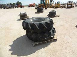 (2) Tractor Tires and Wheels