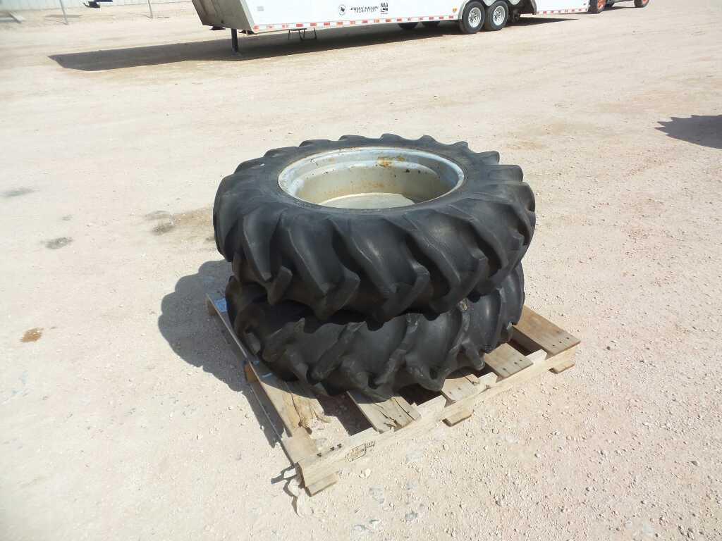 (2) Tractor Tires and Wheels