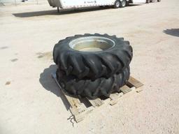 (2) Tractor Tires and Wheels