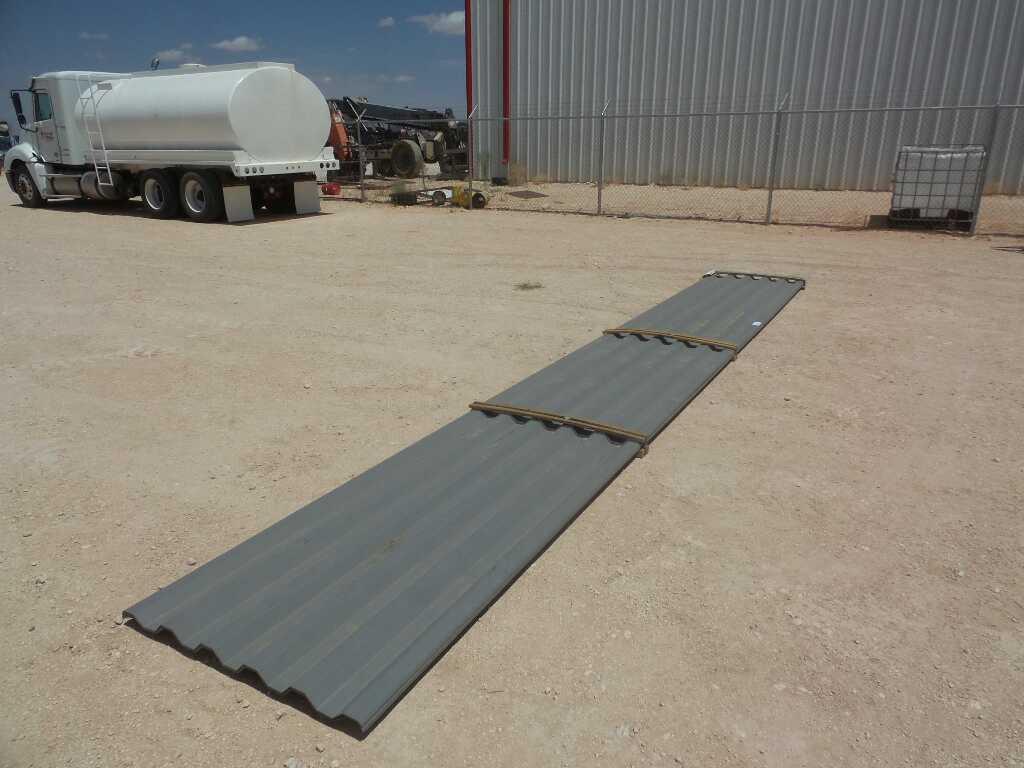 (17) pcs of 24 Gage Ash Gray Sheet Metal