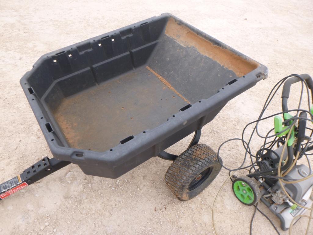 Tow Behind Dump Cart, Pressure Washer