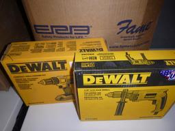 (2) New Dewalt Drills and Miscellaneous Items