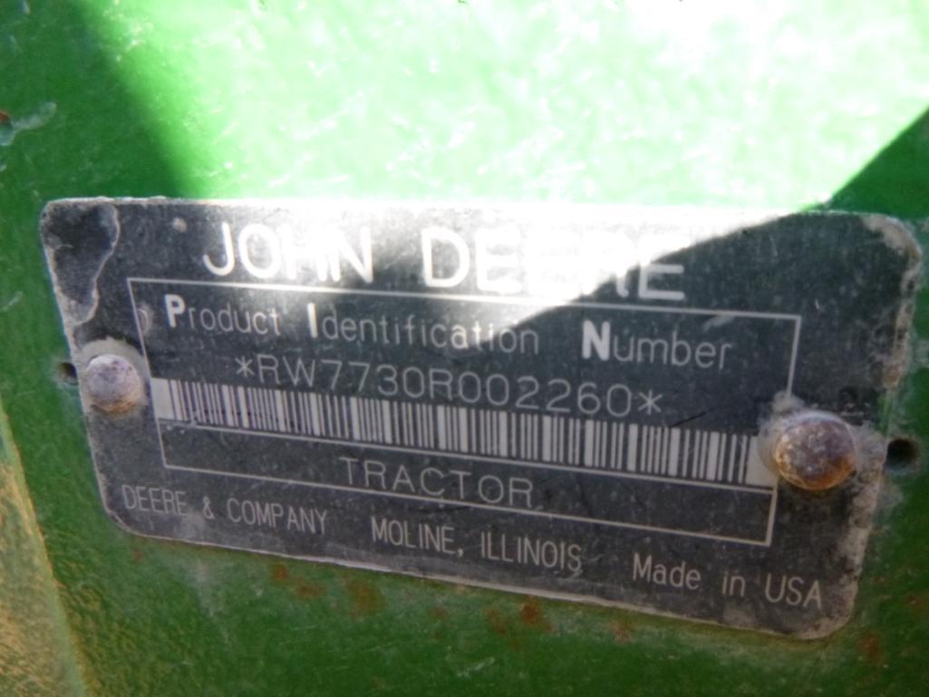 2007-2011 John Deere 7730 Tractor