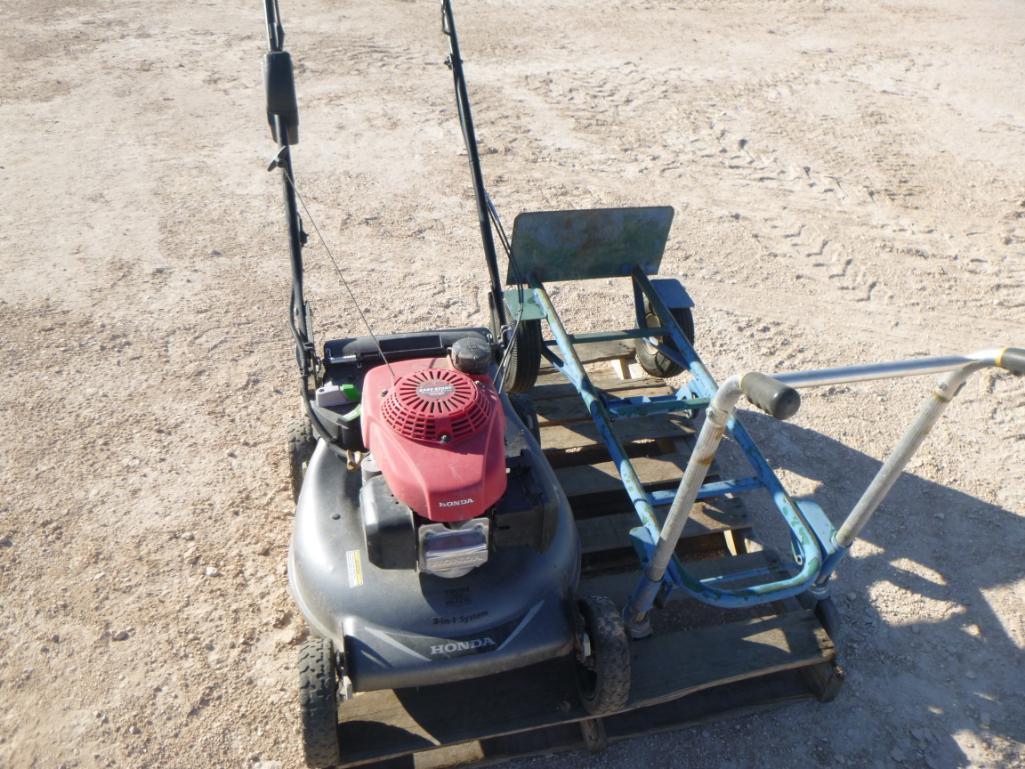 Honda GCV 160 Walk behind Mower, Hand Dolly