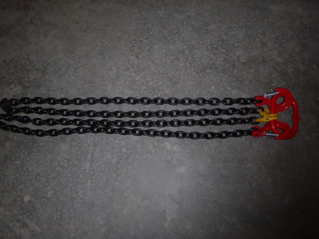 Unused 5/16 7Ft G80 Double legs Lifting...Chain Sling