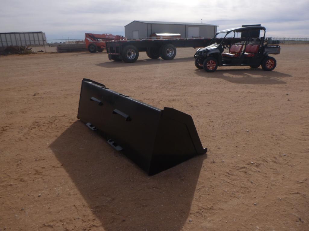 Unused Skid Steer Bucket 78'' Wide with Single Blade