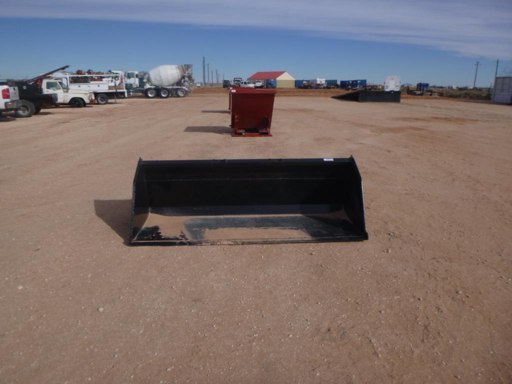 Unused Skid Steer Bucket 78'' Wide with Single Blade