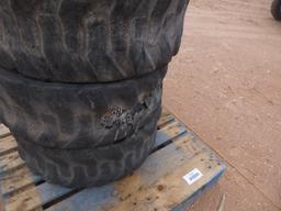 (4) Cat Skid Steer Wheels/Tires 12-16.5