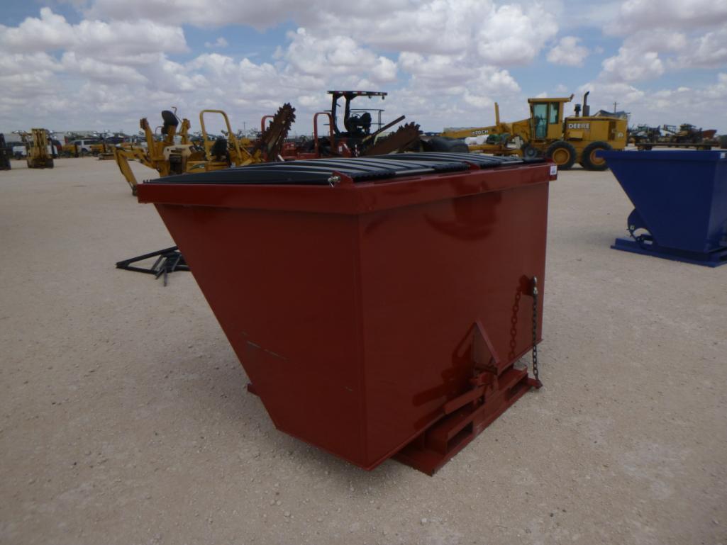 3 Cu Yard Self Dumping Hopper with Lid