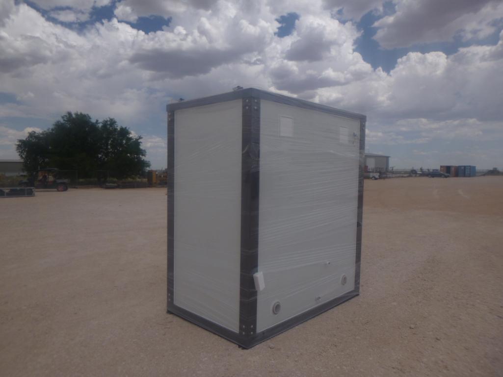 Unused Portable Toilets with Double Closestools