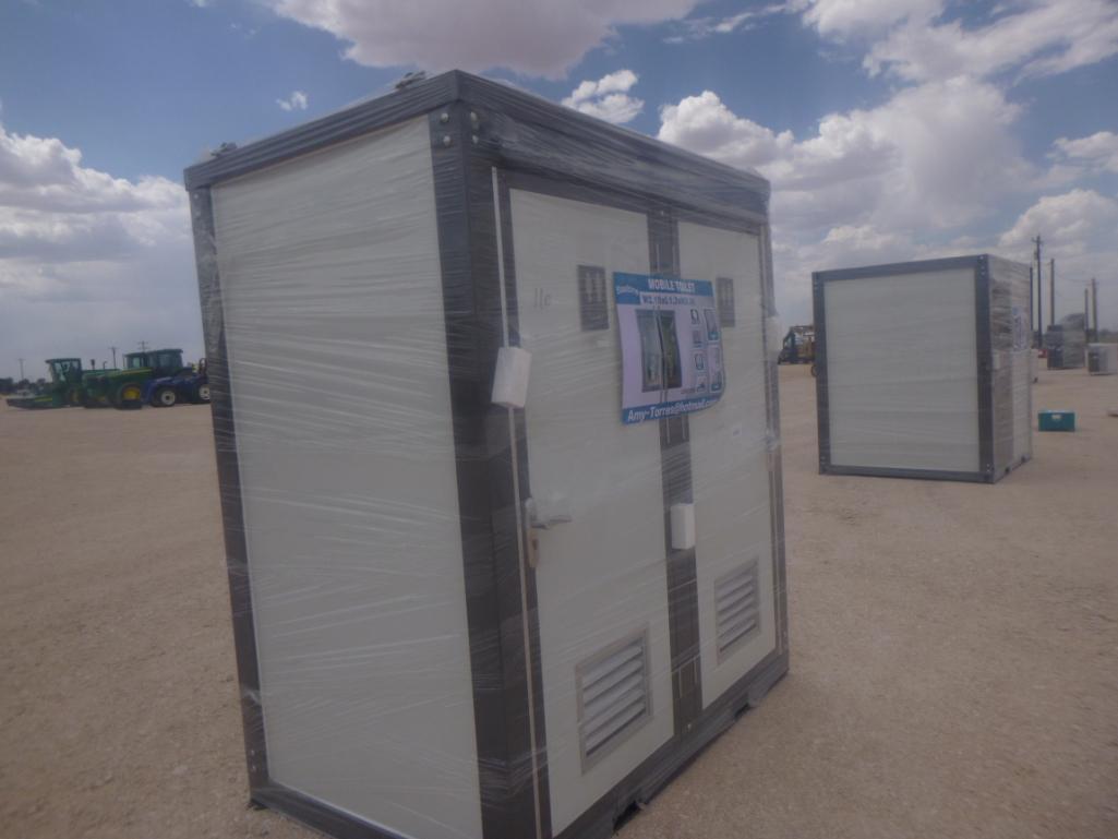 Unused Portable Toilets with Double Closestools
